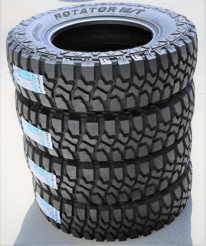 Set of 2 (TWO) Evoluxx Rotator M/T Mud Off-Road Light Truck Radial Tires-LT235/80R17 235/80/17 235/80-17 120/117Q Load Range E LRE 10-Ply BSW Black Side Wall in Kuwait