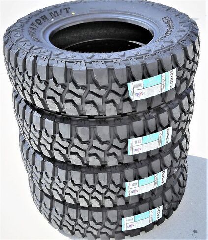 Set of 2 (TWO) Evoluxx Rotator M/T Mud Off-Road Light Truck Radial Tires-LT235/80R17 235/80/17 235/80-17 120/117Q Load Range E LRE 10-Ply BSW Black Side Wall in Kuwait