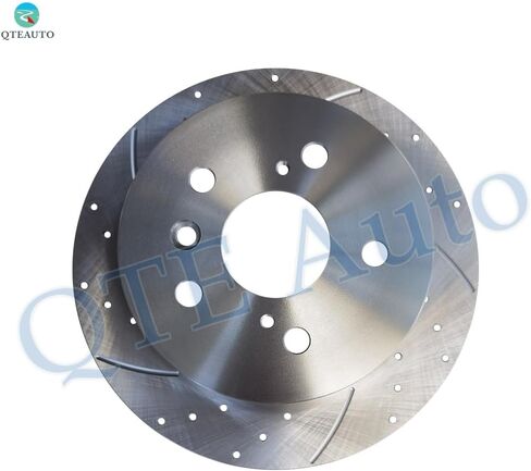 PM Auto Rear 281mm Drilled Slotted Brake Disc Rotors Compatible With 2012-2017 Toyota Camry in Kuwait