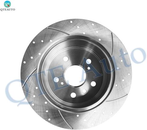 PM Auto Rear 281mm Drilled Slotted Brake Disc Rotors Compatible With 2012-2017 Toyota Camry in Kuwait