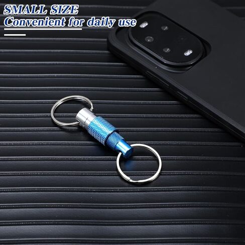 3-Pack Detachable Keychain,Key Chain Quick Release,Aluminum Alloy Quick Disconnect Keychain in 3 Colors, Lightweight Split Key Holder for Car, Purse & Everyday Carry in Saudi Arabia