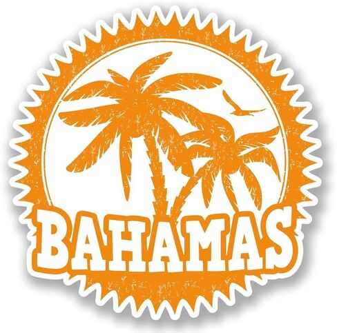 Bahamas Round Steel Metal Key Chain Keychain Ring Double Sided Deisgn in Kuwait