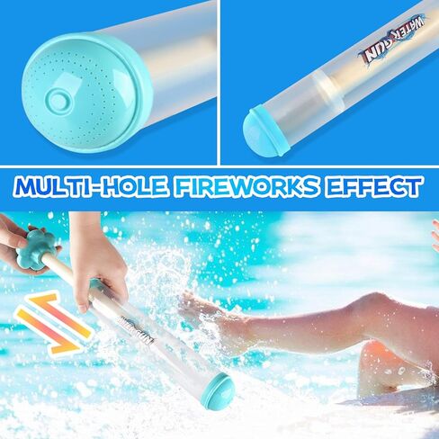 4pcs Firework Shaped Water Gun, Couple Romance Firework Style Water Spray Gun, Large Capacity Watergun for Bathing, Pool, Party Entertainment, Concert, Family Gathering, Marriage Proposal in Kuwait