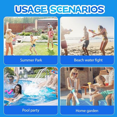 4pcs Firework Shaped Water Gun, Couple Romance Firework Style Water Spray Gun, Large Capacity Watergun for Bathing, Pool, Party Entertainment, Concert, Family Gathering, Marriage Proposal in Kuwait