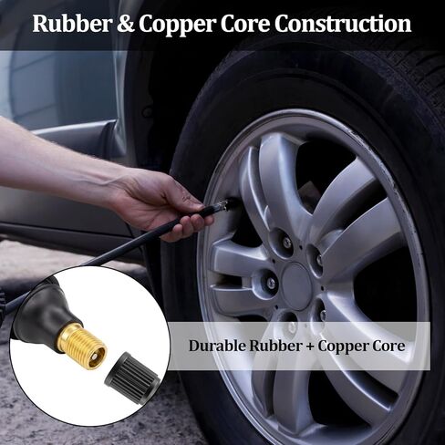 Tubeless Valve Stems 50 Pack TR412 Rubber Snap-in Valve Stems for Rim Hole, Universal Fit for Cars, Trucks, Trailers, ATVs, Lawn Mowers & Wheelbarrows in Saudi Arabia