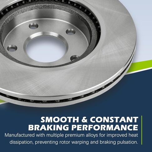 Rear Brake Rotors Compatible with 2007 2008 2009 2010 2011 2012 2013 2014 2015 2016 2017 Jeep Wrangler, 2018 Jeep Wrangler JK Brakes, 11.89" Rotor 53040 in Saudi Arabia