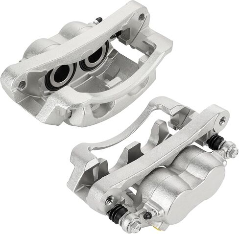 Front Disc Brake Caliper Assembly with Bracket fit for 2000-2005 Ford Excursion,1999-2004 Ford F-250 F-350 Super Duty, Front Right and Left Caliper set with 2PC, 18-B4790 + 18-B4791 in Kuwait