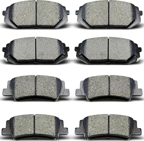 8PCS Front & Rear Ceramic Brake Pads Set, Low Dust & Quiet, Fits Hyundai Tucson 2022-2024, Kia Sportage 2023-2025 in Saudi Arabia