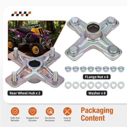 Rear Left & Right Wheel Hub Kit For Yamaha Banshee 350 Warrior 350 Raptor 700 660 350 250 YFZ450 YFZ450X 1PE-F53K0-00-00 in Kuwait