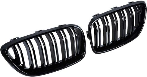 Glossy Black Front Grill Kidney Grille Compatible with 2014-2021 BMW M2 F87 F22 F23 220i 230i 235i in Kuwait