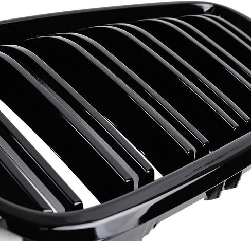 Glossy Black Front Grill Kidney Grille Compatible with 2014-2021 BMW M2 F87 F22 F23 220i 230i 235i in Kuwait