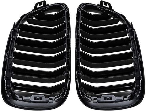 Glossy Black Front Grill Kidney Grille Compatible with 2014-2021 BMW M2 F87 F22 F23 220i 230i 235i in Kuwait