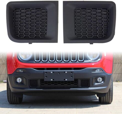 Front Bumper Grille for Jeep Renegade, One Pair Lower Grille Grill Insert Bezel Cover Trim Filler Panel, 735618579L 735618580R 2015 2016 2017 in Kuwait