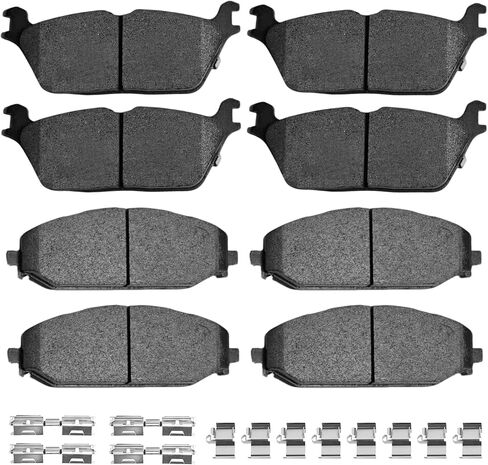Front Rear Ceramic Brake Pads Kits 8Set Fit For Ram 1500 2019 2020 2021 2022 2023, For Jeep Wagoneer 2022, D2169 D2179 in Saudi Arabia