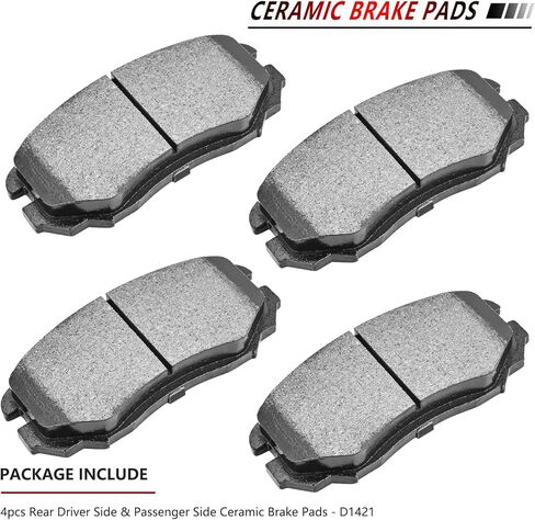 JLEO D1275 D1421 Front and Rear Ceramic Brake Pads for 2010-2017 Chevrolet Equinox,for 2010-2017 GMC Terrain (8pcs) in Kuwait