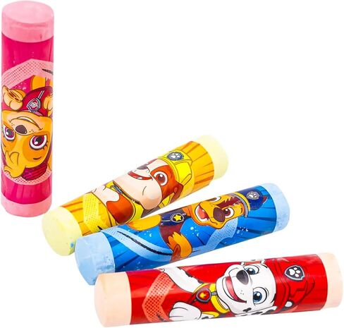 Paw Patrol Sidewalk Chalk Party Supplies for Kids - Bundle with 4 Jumbo Chalk Sticks with Wrapper Plus Stickers, More | Paw Patrol Outdoor Toy Party Favors for Boys in Kuwait