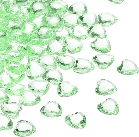 uxcell 250Pcs Blue Acrylic Heart Gems, Crystals Fake Heart Gems for Vase Fillers, Valentines Decorative Heart Gems for Table Scatter, Party Wedding Arts Crafts in Kuwait