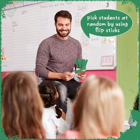 72 Pcs Flip Name Sticks with Storage Pot Talking Flip Name Sticks Counting for Classroom Management Teacher Essentials Student Grouping Tally Tags Educational and Learning Activities Supply(Classic) in Kuwait