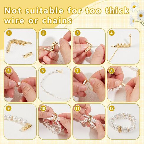 4 Pcs 2 Colors Brass Zirconia Layering Clasps 3-Strand Clasp Connectors Rectangle Rhinestone Layered Clasp Necklace Separator for Jewelry Bracelet Making Golden Platinum in Kuwait