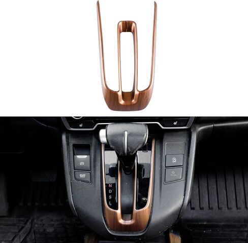for Honda 2017-2022 CRV Accessories Gear Shift Frame Console Panel Trim (Peach Wood Grain) in Kuwait