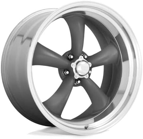 American Racing Vintage VN215 CLASSIC TORQ THRUST II 20X8 5X4.5 4.5 0mm MAG GRAY MACHINED LIP - VN2152865US in Kuwait
