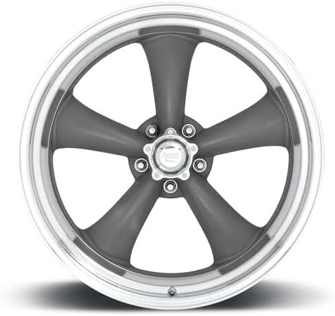 American Racing Vintage VN215 CLASSIC TORQ THRUST II 20X8 5X4.5 4.5 0mm MAG GRAY MACHINED LIP - VN2152865US in Kuwait