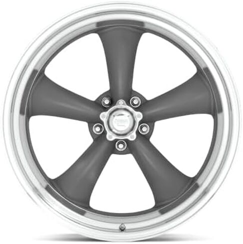 American Racing Vintage VN215 CLASSIC TORQ THRUST II 20X8 5X4.5 4.5 0mm MAG GRAY MACHINED LIP - VN2152865US in Kuwait