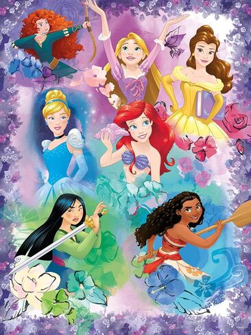 Ceaco - Disney - Purple Princess Collage - 300 Oversized Piece Jigsaw Puzzle in Saudi Arabia