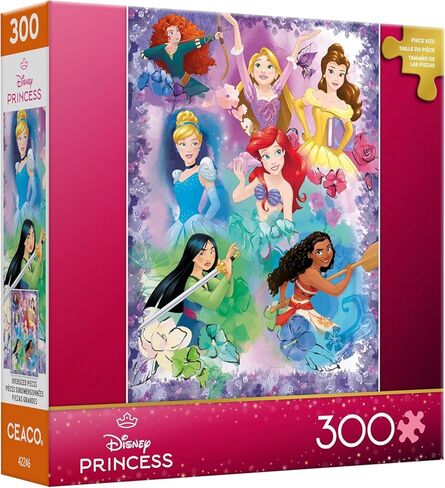 Ceaco - Disney - Purple Princess Collage - 300 Oversized Piece Jigsaw Puzzle in Saudi Arabia