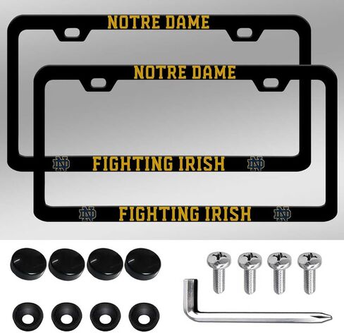 2 Packs Matte Black for Oregon Ducks License Plate Frames -2 Holes License Plate Holder,Universal Aluminum Tag Frame for License Plate for Front and Rear Car Tags in Kuwait