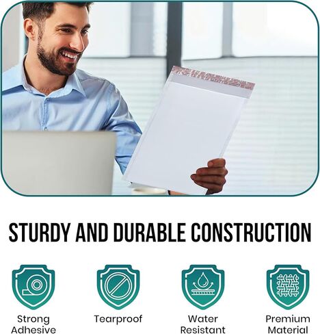 Levex - #1 7.25" x 12" [1000 Pack] Poly Bubble Mailers, Padded Envelope Mailers, Packing Envelope & Mailing Bags for Shipping in Saudi Arabia