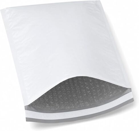BOX USA 8 1/2 x 12" White Bubble Mailers (25 Pack) - Paper Padded Envelopes, Self-Seal Shipping Bags for Business, Heavy Duty Cushioned Mailing Envelopes for Packaging and Shipping in Kuwait