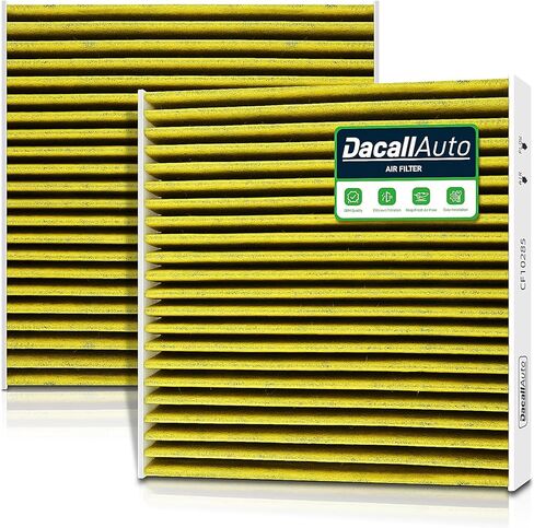 2Pcs Dacall Activated Carbon Cabin Air Filter - fit for Toyota Camry/Sienna/Corolla, for 4Runner/Tundra, for Lexus RX350 NX300, for Subaru Legacy/Outback - Replace Part NO. CF10285 in Kuwait