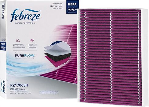 Febreze Odor Control Cabin Air Filter by PUREFLOW RZ17063 Fits 2011-2019 Ford Explorer 3.5L; 2009-2019 Taurus, Flex 3.5L; 2019-2023 Chevrolet Aveo 1.5L in Kuwait