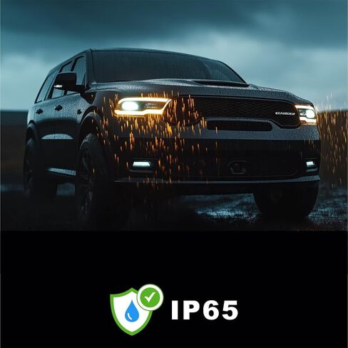 STARCLUSTER Headlight Assembly for 2021-2024 Dodge Durango, Driver Side(Left), Fit Factory LED Models Black Bezel Only, Replacement 68433783AE CH2502345, without Auto Leveling Headlamp in Saudi Arabia