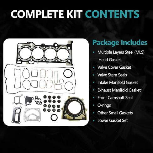 HGS4318 Cylinder Head Gasket Set for 2015-2019 Ford Explorer Mustang 2016-2019 Lincoln MKC 2.3L — Multi-Layer Steel (MLS) Design, Engine Head Gasket Replacement Kit in Kuwait