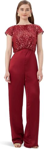 Trina Turk womens Wide Leg Satin and Sequin JumpsuitJumpsuit in Saudi Arabia