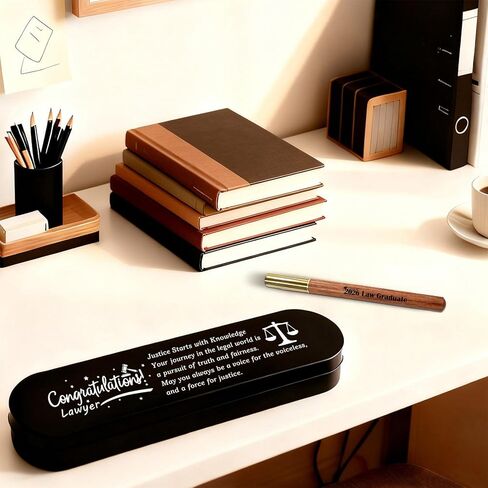 Class of 2026 Law Graduation Gift - Personalized Engraved Wooden Gel Pen for New Lawyers, Attorney Bar Exam or Law School Graduate Gift in Saudi Arabia