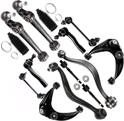 SCITOO 14pcs Front Suspension Kit Tie Rod End Sway Bars Control Arm and Ball Joint Steering Rack Boot fit for Mazda 6 2003-2007 4550309270 ES800027 ES800028 EV800029 K620069 K620492 K620493 K620635 in Kuwait