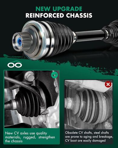 SCITOO Front CV Axle Shaft Assembly Fit For Audi A4 2.0L 2019-2020,For A4 For Quattro 2.0L 2017-2020,For A5 For Quattro 2.0L 2018-2020,For A5 Sportback 2.0L 2018-2020 Front Left Right NCV23025 1pcs in Kuwait