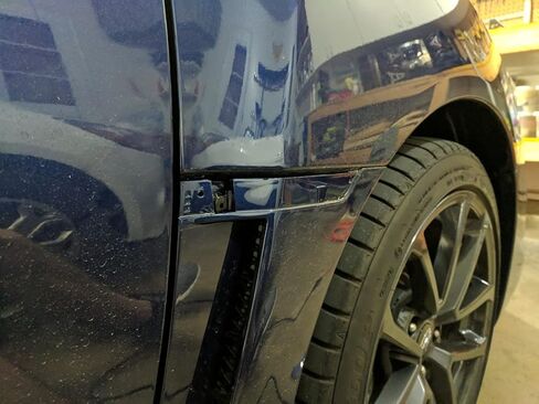 iJDMTOY JDM Style Gloss Black Real Carbon Fiber Fender Side Marker Plate Ornaments, Compatible with Subaru 2015-2021 WRX/STI in Kuwait