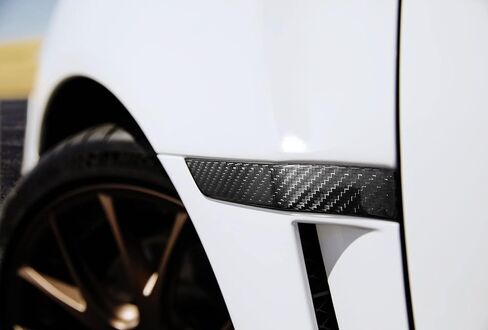 iJDMTOY JDM Style Gloss Black Real Carbon Fiber Fender Side Marker Plate Ornaments, Compatible with Subaru 2015-2021 WRX/STI in Kuwait