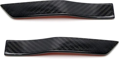 iJDMTOY JDM Style Gloss Black Real Carbon Fiber Fender Side Marker Plate Ornaments, Compatible with Subaru 2015-2021 WRX/STI in Kuwait