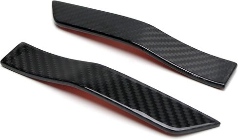 iJDMTOY JDM Style Gloss Black Real Carbon Fiber Fender Side Marker Plate Ornaments, Compatible with Subaru 2015-2021 WRX/STI in Kuwait