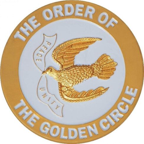 Order of the Golden Circle Symbol Round Car Emblem [Gold - 2.75"] - ID#65782 in Kuwait