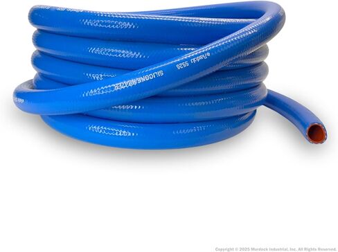 Genuine Flexfab 5526 Series 3/4" x 25' Blue Silicone Heater/Radiator Coolant Hose 5526-075 with (2) FLX2582-0010 Flexfab Lined Worm Gear Clamps in Saudi Arabia
