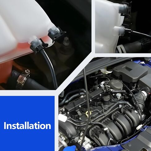 Lower Radiator Coolant Hose Tube, Upper Radiator Coolant Reservoir Pipe and Radiator Reservoir Line Compatible with 2012-2018 Focus 2.0 L Part Numbers CV6Z-8260-K CV6Z-8K012-K BV618K012KF CV6Z-8286-K in Kuwait
