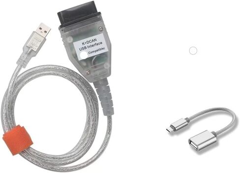 K+DCAN USB Interface Scanner Compatible with BMW, INPA Diagnostic Programming Tool, OBD2 Cable K CAN Cable for BMW in Saudi Arabia