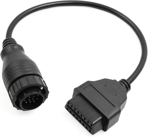 14 Pin to 16 Pin OBDII OBD2 Diagnostic Adapter Connector Cable Tool for Reading Diagnostics Info from Scanner for Mercedes-Benz Automotive Parts in Saudi Arabia