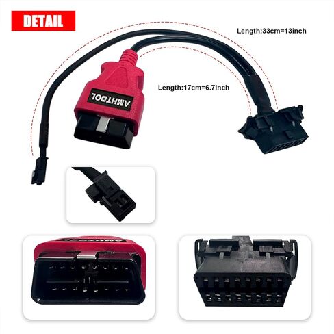 Security Gate Bypass Obd2 Cable Ram 2500,SGW Bypass Cable Adapter Compatible for Dodge for Ram 1500 from 2018-2020,16 Pin 2Pin to OBDII Bypass Connector Fits Cummins Bypass Cables in Saudi Arabia